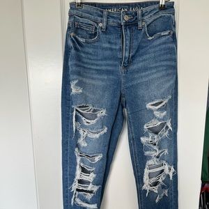ripped american eagle jeans